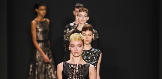 Carmen Marc Valvo Channels the Warrior Within, NYFW2014