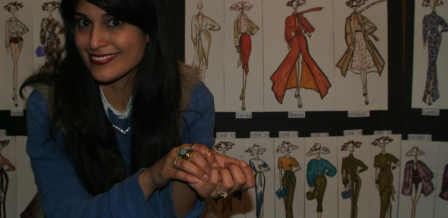 Georgine Flashes Brilliant Colors for Her New Collection at Mercedes Benz Fashion Week NYFW 2015