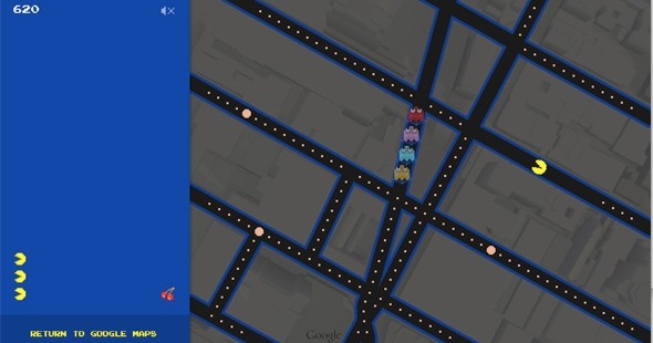 You Can Play Pac-Man in Google Maps Right Now. Go!