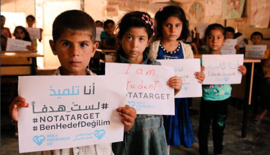 Join Me & the United Nations in Making A Difference On World Humanitarian Day · #NotATarget 