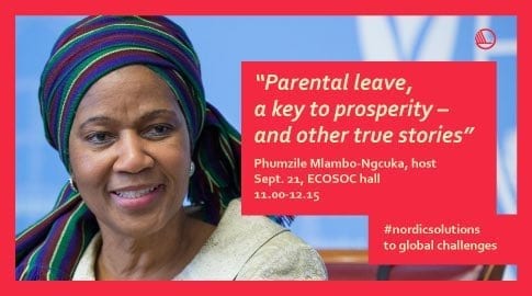 Nordic Solutions to Global Challenges · How to Improve Gender Equality #UNGA 2017