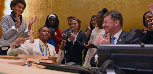 Young People Discuss World Issues at the United Nations